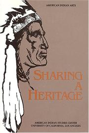 Cover of: Sharing a Heritage: American Indian Arts (Contemporary American Indian Issues Ser.)