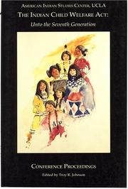 Cover of: Indian Child Welfare Act by 