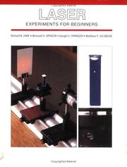 Cover of: Laser experiments for beginners