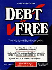 Cover of: Debt Free: The National Bankruptcy Kit (Legal Self-Help Series)