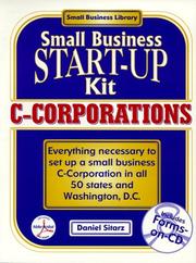 Cover of: C-corporations by Dan Sitarz