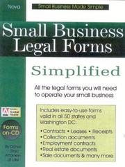 Cover of: Small business legal forms simplified