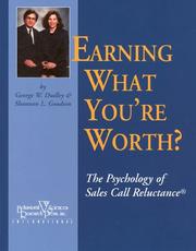 Cover of: Earning What You're Worth?: The Psychology of Sales Call Reluctance