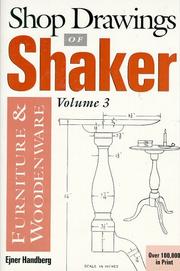 Shop drawings of Shaker furniture and woodenware by Ejner Handberg