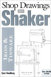 Shop drawings of Shaker iron and tinware by Ejner Handberg