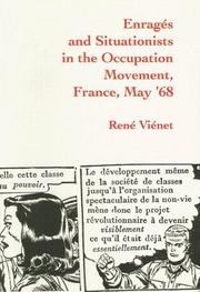 Cover of: Enrages and Situationists in the Occupation Movement by Rene Vienet