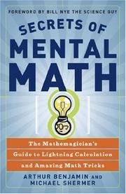 Cover of: Secrets of Mental Math by Arthur Benjamin, Michael Shermer