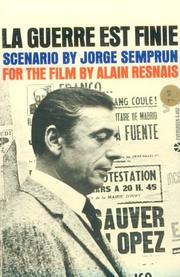 Cover of: Scenario by Jorge Semprun for the film by Alain Resnais