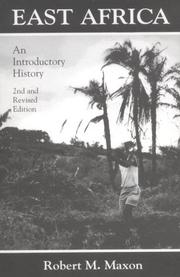 Cover of: East Africa: an introductory history