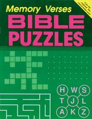 Cover of: Memory Verses: More Bible Puzzles