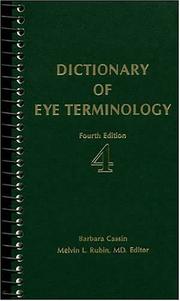Cover of: Dictionary of Eye Terminology