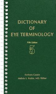 Cover of: Dictionary Of Eye Terminology by 