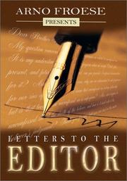 Cover of: Letters to the Editor