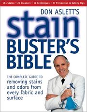 Cover of: Don Aslett's Stain-Busters Bible by Don Aslett, Don Aslett