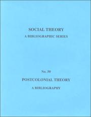 Cover of: Postcolonial theory: a bibliography