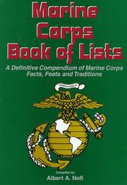 Cover of: The Marine Corps book of lists by Albert A. Nofi