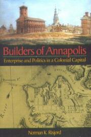 Cover of: Builders of Annapolis by Norman K. Risjord