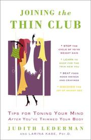 Cover of: Joining the Thin Club by Judith Lederman