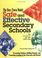 Cover of: Safe and effective secondary schools