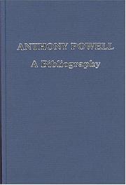 Cover of: Anthony Powell, a bibliography