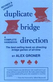 Duplicate Bridge Direction by Alex Groner