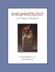 Cover of: Rheumatology in Chinese madicine by G. Guillaume