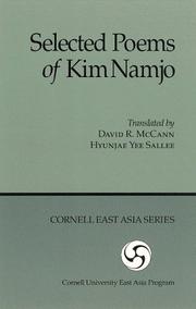Cover of: Selected Poems by Kim Namjo (Cornell East Asia Series, No. 63) (Cornell East Asia Series)
