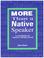 Cover of: More than a native speaker