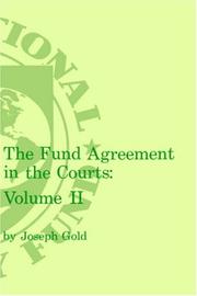 Cover of: The Fund Agreement in the Courts