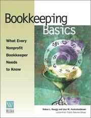 Cover of: Bookkeeping Basics: What Every Nonprofit Bookkeeper Needs to Know