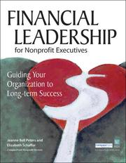 Cover of: Financial Leadership for Nonprofit Executives: Guiding Your Organization to Long-term Success