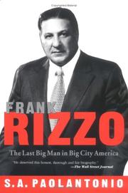Cover of: Frank Rizzo by S. A. Paolantonio