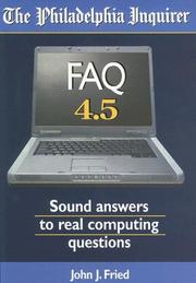 Cover of: Sound answers to real computing questions by John J. Fried