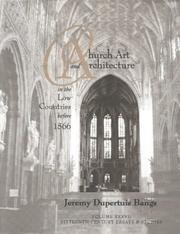 Cover of: Church art and architecture in the Low Countries before 1566
