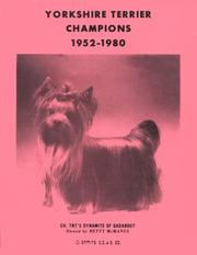 Cover of: Yorkshire Terrier Champions, 1952-1980 by Jan L. Pata