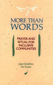 Cover of: More than words by Janet Schaffran