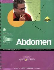 Cover of: Abdominal Sonography Review: A Q&A Review for the ARDMS Abdomen Specialty Exam