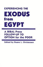 Cover of: Experiencing the exodus from Egypt