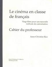 Cover of: Le Cinema En Classe De Francais/Cinema for French Conversation Manual