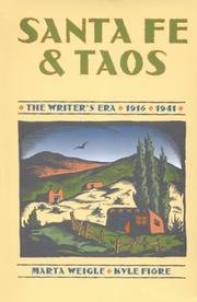 Cover of: Santa Fe and Taos: The Writer's Era 1916-1941