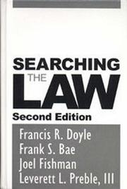 Cover of: Searching the law