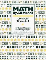 Cover of: Math by All Means: Division, Grades 3-4 (Math By All Means Series)