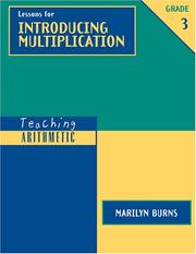 Cover of: Lessons for Introducing Multiplication