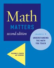 Cover of: Math Matters by Suzanne H. Chapin, Art Johnson