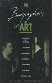 Cover of: The Biographer's art: new essays
