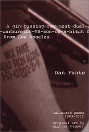 Cover of: A gin-pissing-raw-meat-dual-carburetor-V8-son-of-a-bitch from Los Angeles by Dan Fante