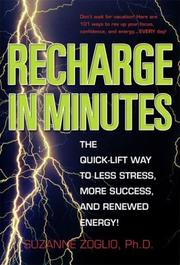 Cover of: Recharge in Minutes by Suzanne Willis Zoglio