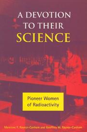 Cover of: A Devotion to Their Science by Marelene F Rayner-Cnaham, Geoffrey W Rayner-Canham