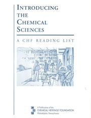 Cover of: Introducing Chemical Sciences: A Chf Reading List (Publication (Chemical Heritage Foundation).) (Publication (Chemical Heritage Foundation).)