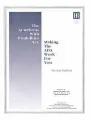 Cover of: The Americans with Disabilities Act: making the ADA work for you